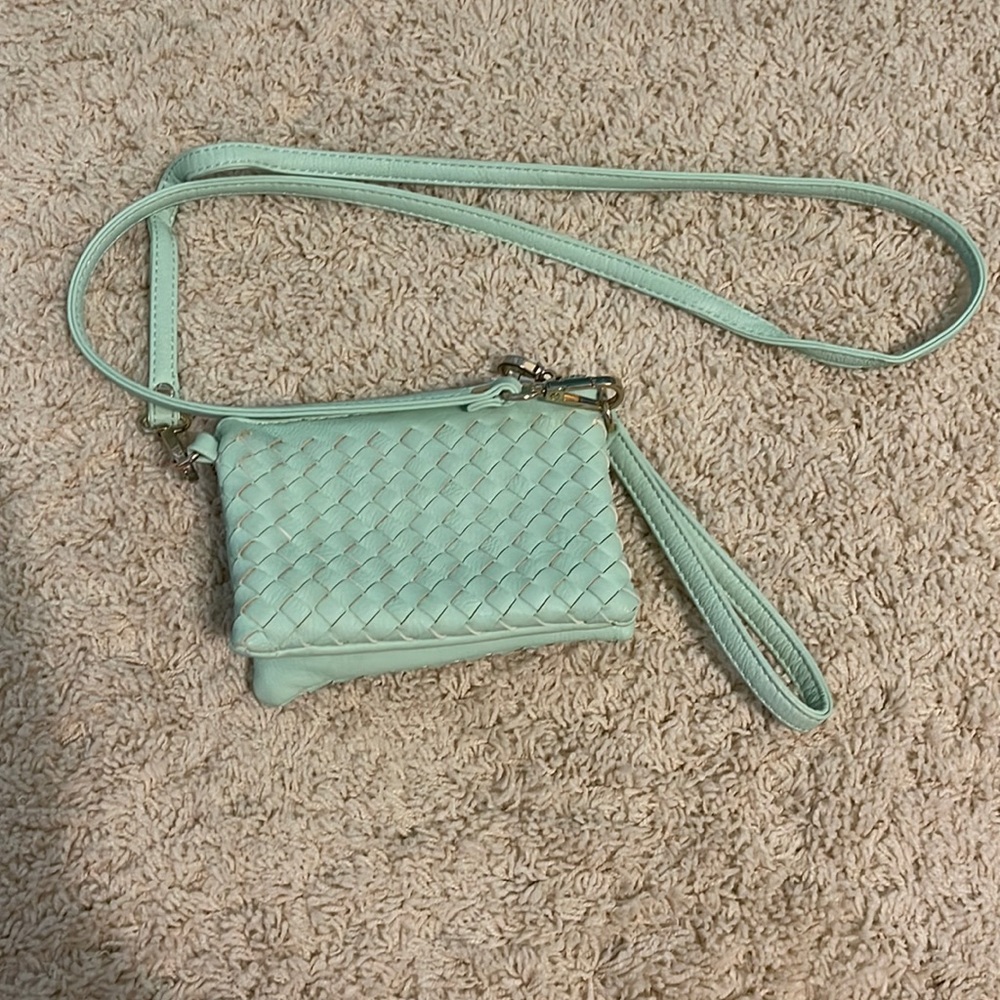 Teal crossbody purse